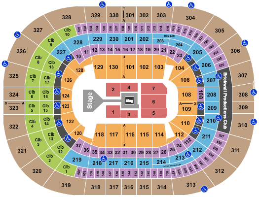 Amalie Arena WWE Seating Chart